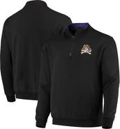 COLOSSEUM Men's Colosseum Black ECU Pirates Tortugas Logo Quarter-Zip Jacket