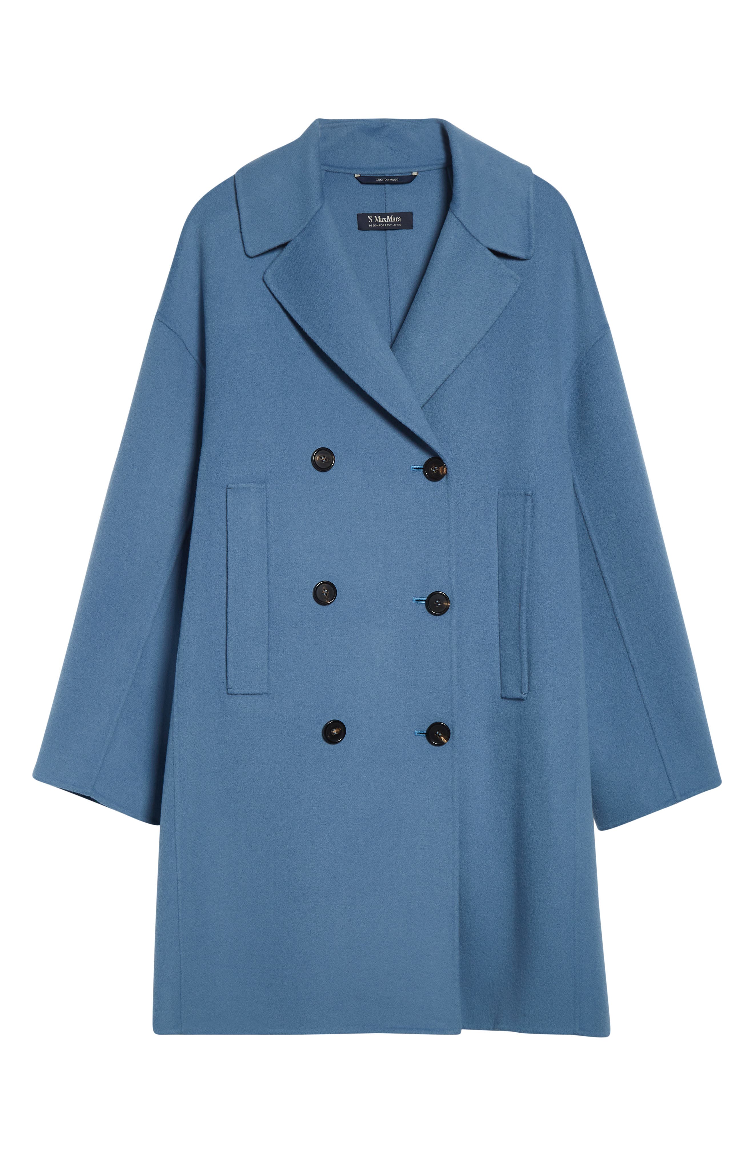 Max Mara Eden Wool Flannel Peacoat — фото 7