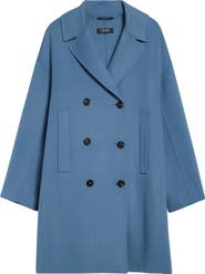 Max Mara Eden Wool Flannel Peacoat