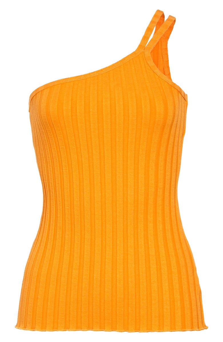 Simon Miller Capilla Ribbed One-Shoulder Tank Top, Alternate, color, 