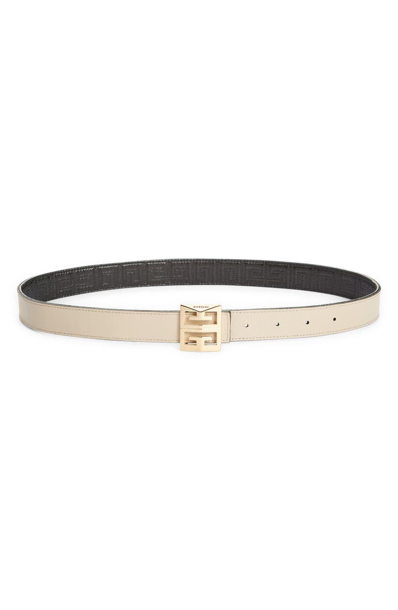 Givenchy 4G Buckle Reversible Leather Belt, Alternate, color,
