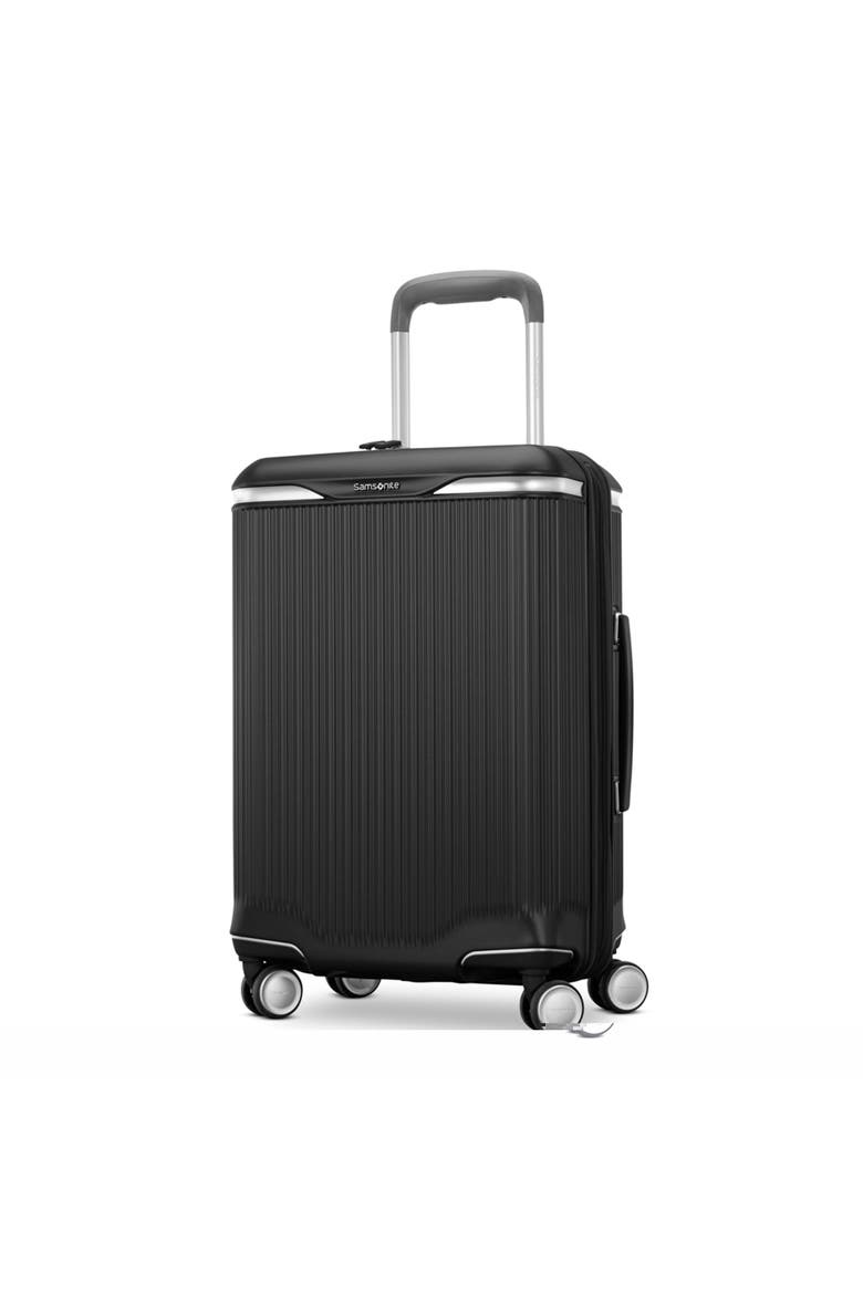 Silhouette 18 Hardside Expandable 21" Carry On Spinner Luggage, Alternate, color, Black