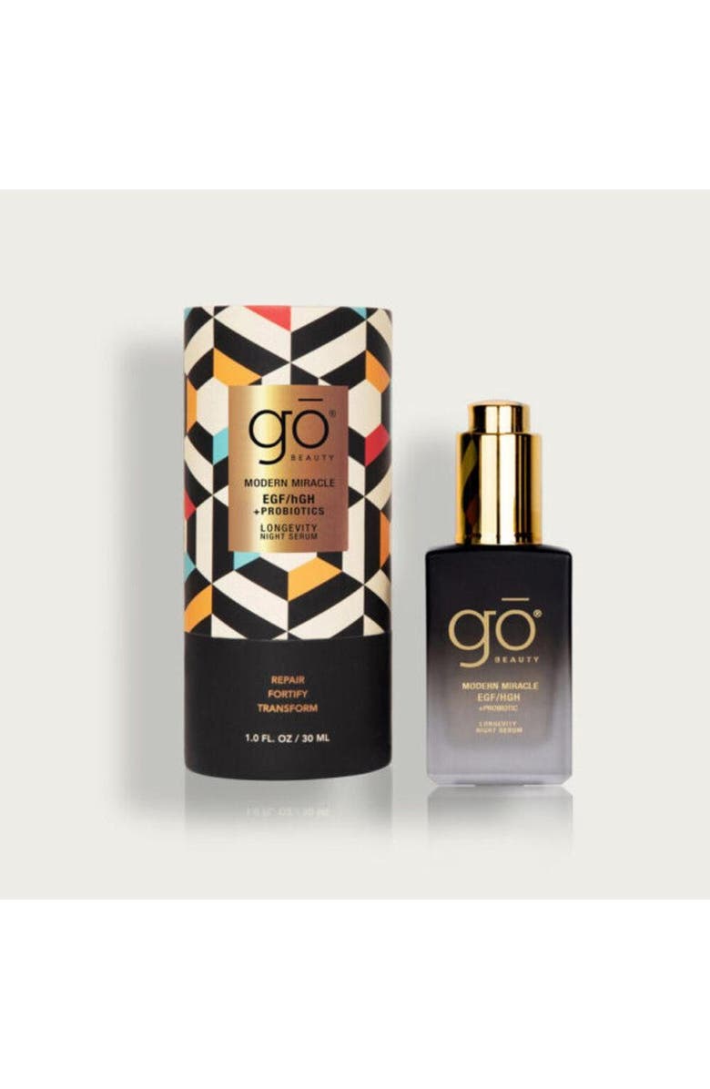 Go Beauty MODERN MIRACLE - EGF/hGF + Active Probiotic, Night Serum 1oz, Alternate, color, NO COLOR