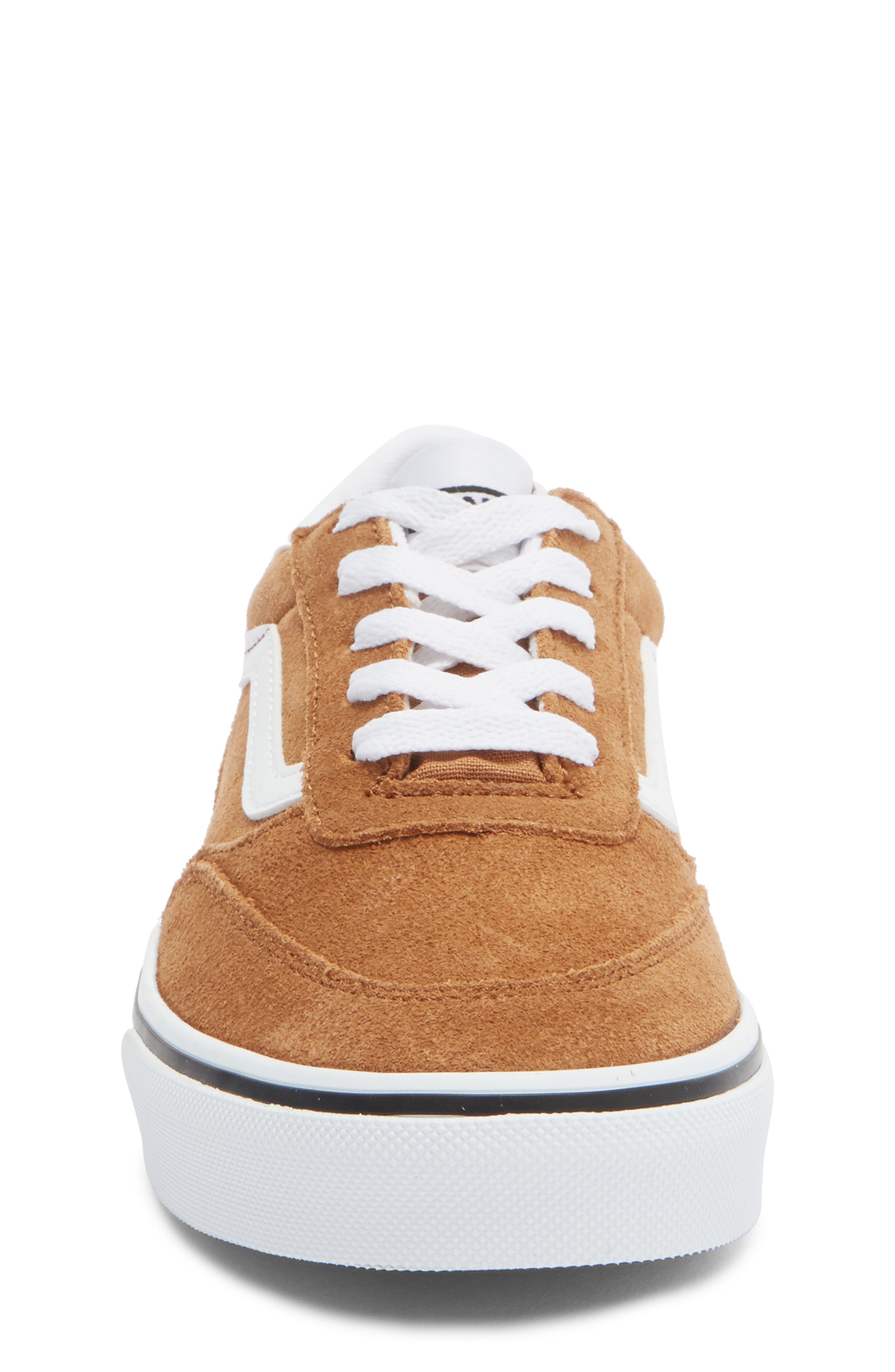 Vans Kids' Brooklyn Low Top Sneaker, Alternate, color, Suede Chipmunk