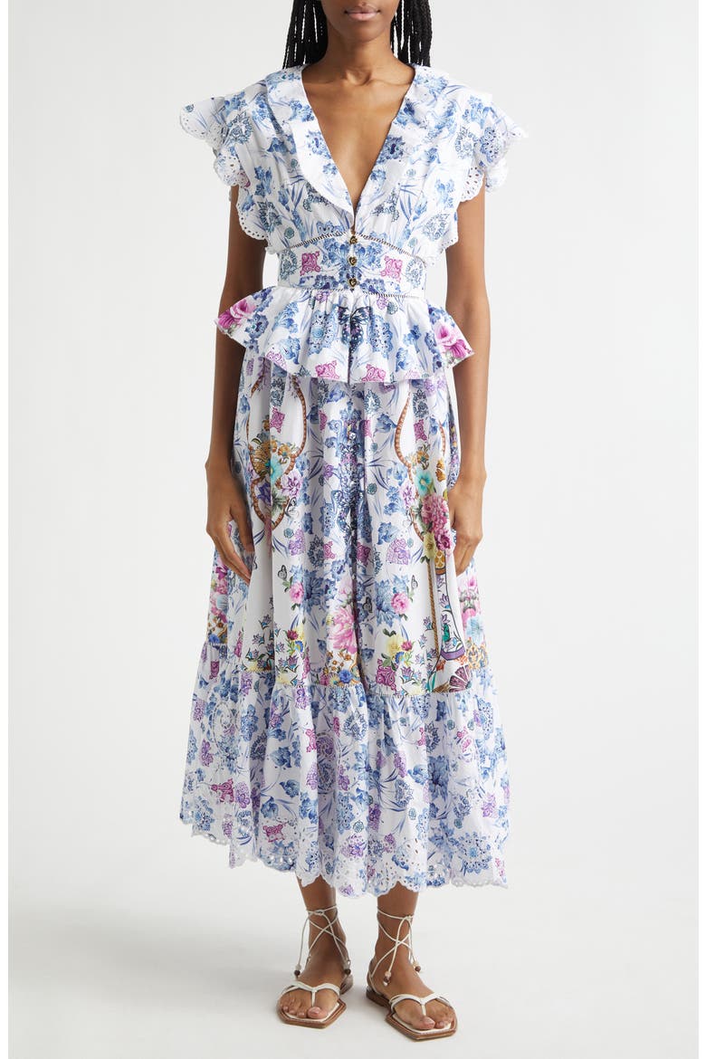 All About That Lace Organic Cotton Midi Dress, Main, color, ALL ABOUT THAT LACE