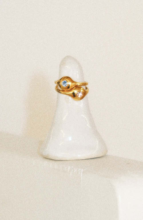 Joiana Jewelry Stone Pinky Ring In Gold