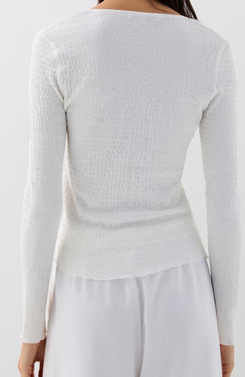 Scalpers Wrinkle Ls Tee In White