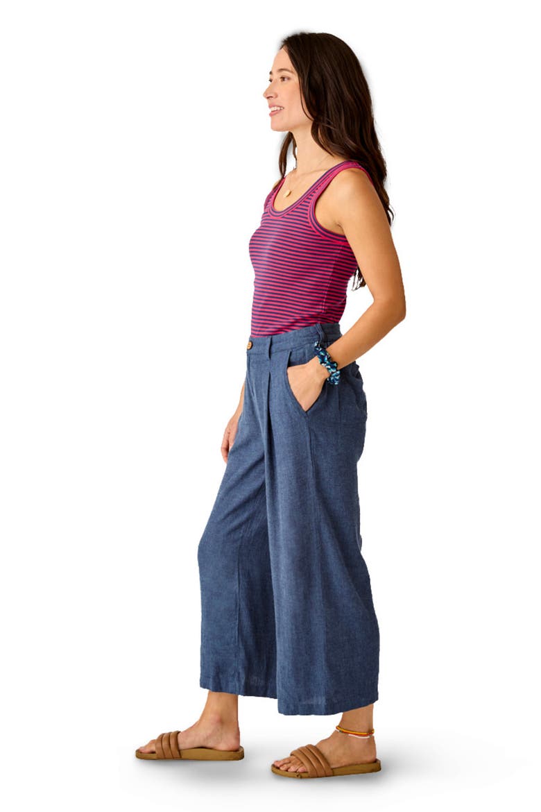 Suki Linen Pant, Alternate, color, Captain Chambray