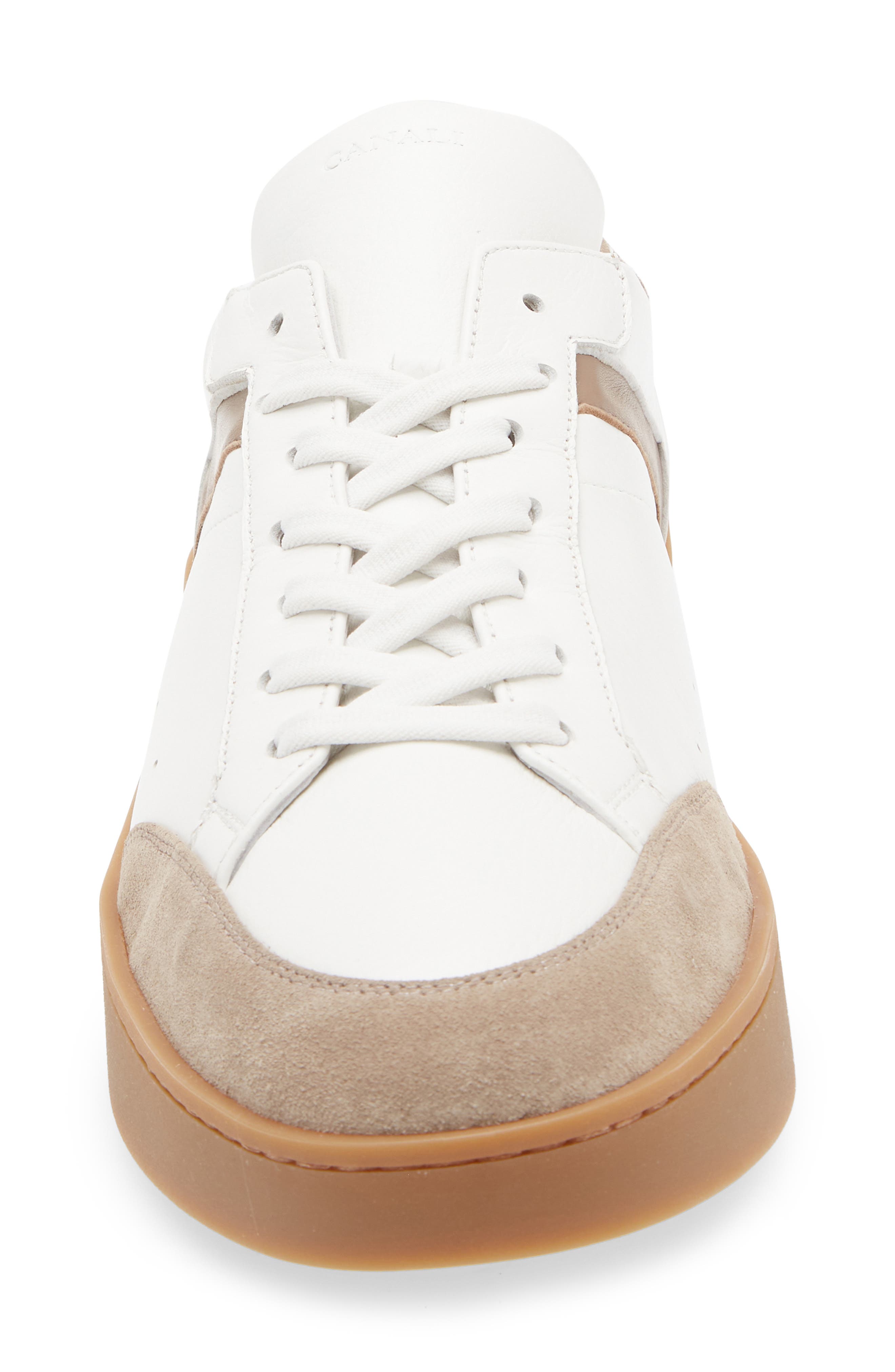 Canali Easy On Low Top Sneaker, Alternate, color, White