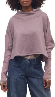 Free People My Girl Mock Neck Sweater