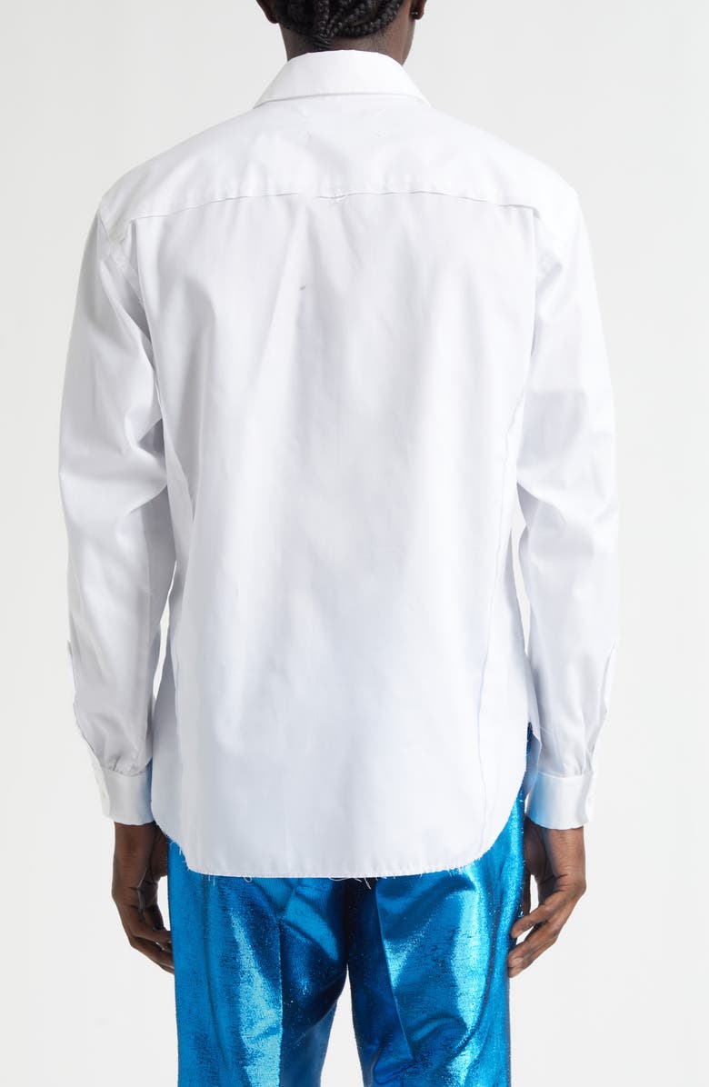 Maison Margiela Long Sleeve Button-Up Shirt, Alternate, color, White