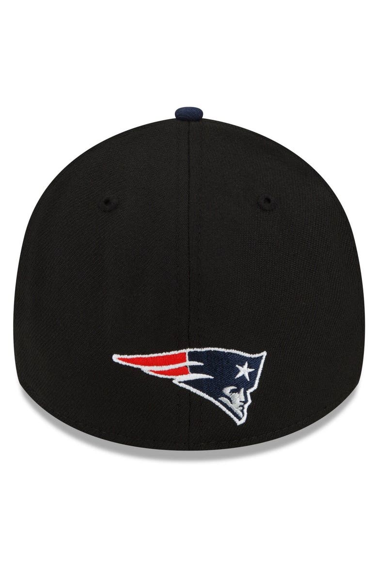 Men's New Era Black/Navy New England Patriots 2022 NFL Draft 39THIRTY Flex Hat, Alternate, color, Black