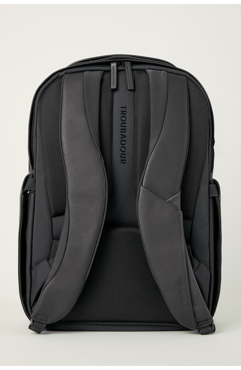 Troubadour Apex Leather Backpack, Alternate, color, Black