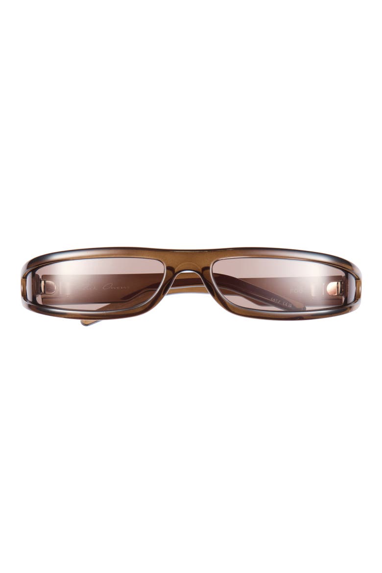 FOG Rectangular Wraparound Sunglasses, Main, color, TOBACCO TEMPLE/ BROWN LENS