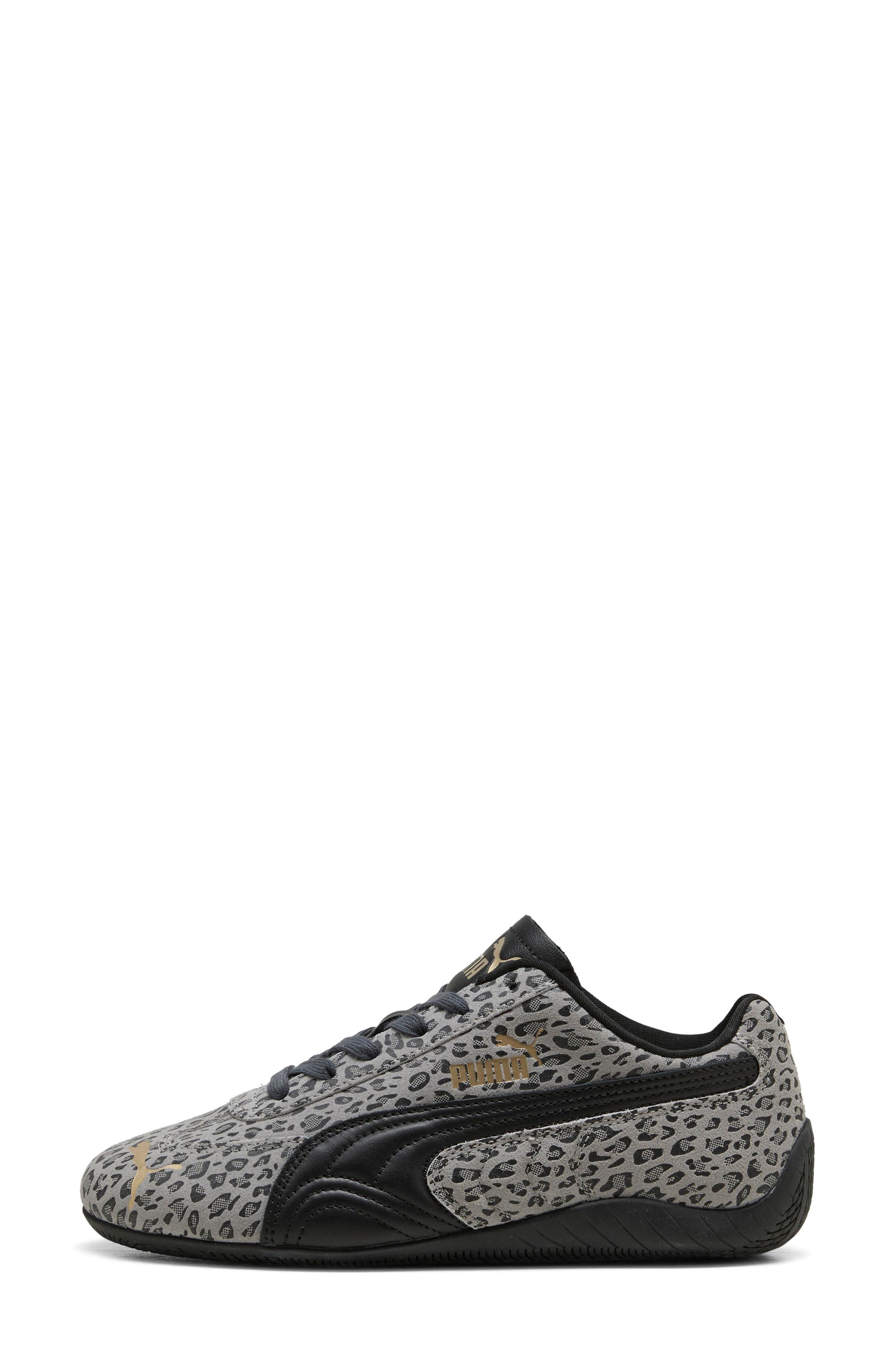 Speedcat Cat Leather Sneaker, Alternate, color, GRAY ECHO/ PUMA BLACK