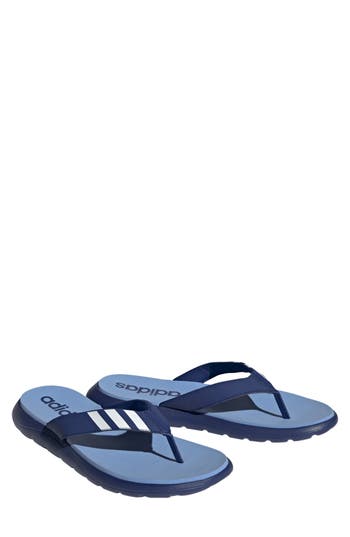Adidas Originals Adidas Comfort Flip Flop In Victory Blue/white/blue