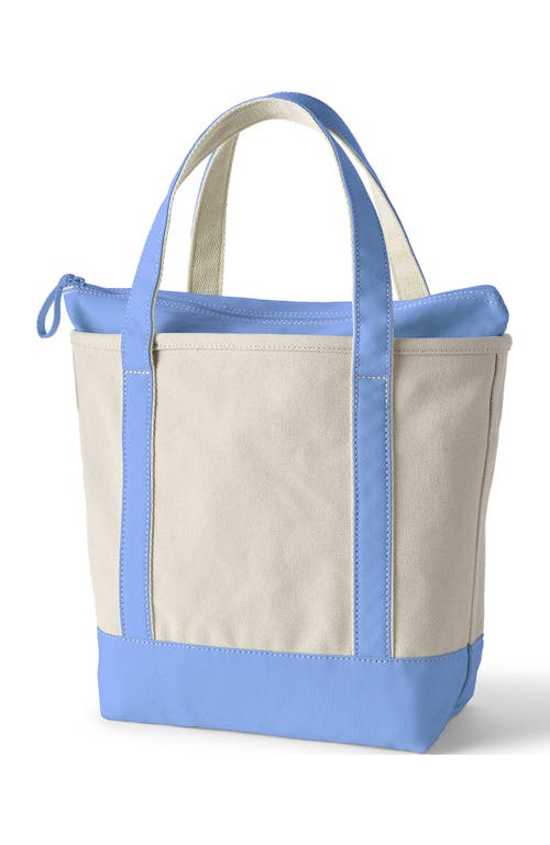 Lands' End Zip Top Canvas Tote Bag
