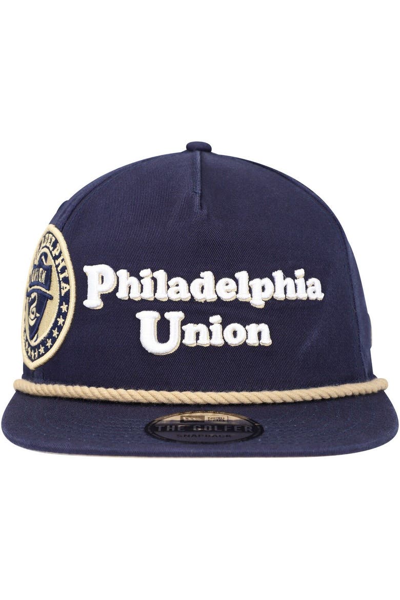 Men's New Era  Navy Philadelphia Union Heritage The Golfer Snapback Hat, Alternate, color, Navy