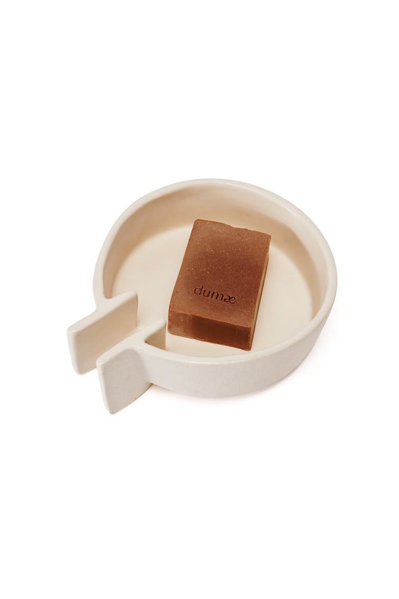 Roman Soap Dish, Main, color, Raw Blanc