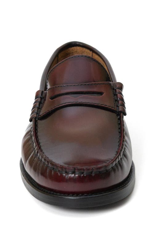 Menina Step Mila Leather Penny Loafer In Burgundy