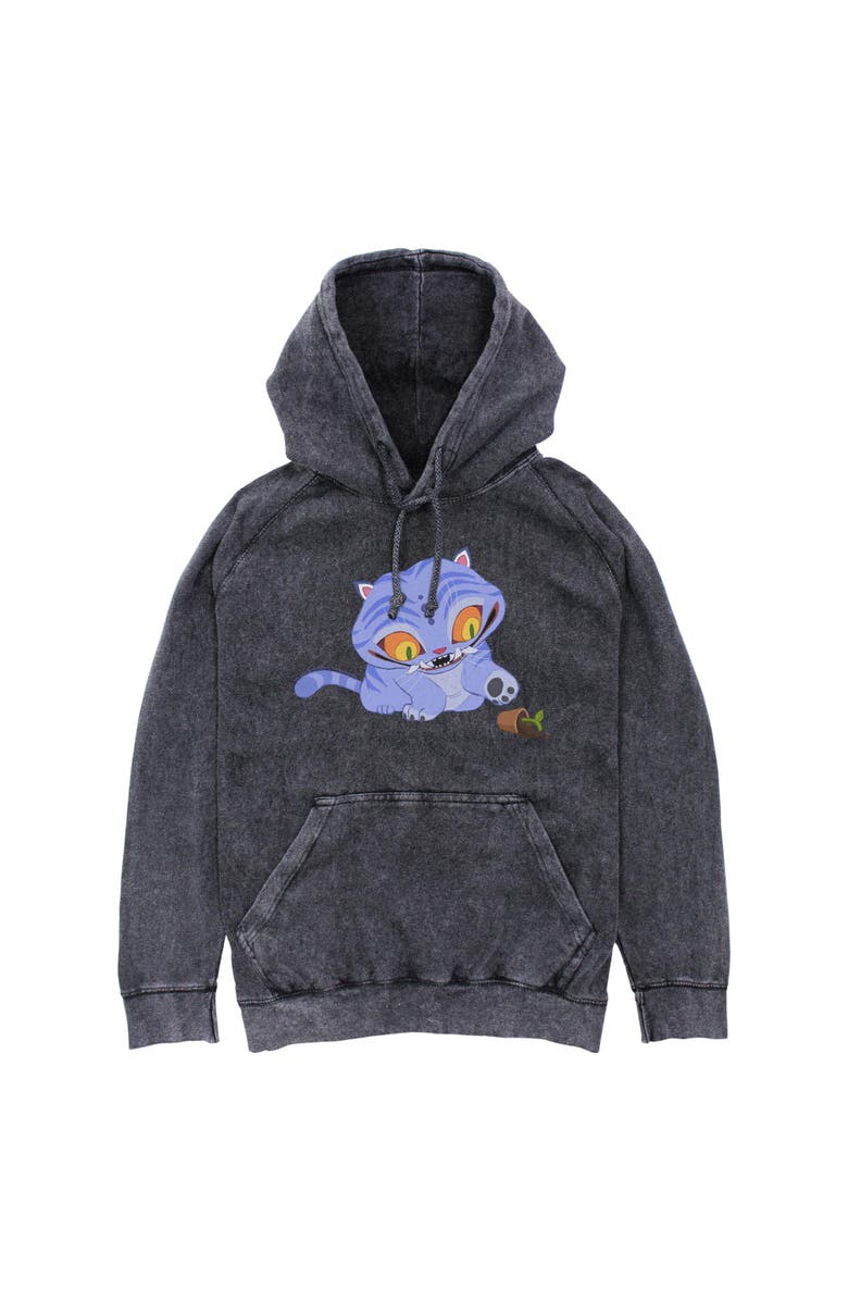 KPop Demon Hunters Men's KPop Demon Hunters Mischievous Derpy Pull Over Hoodie, Main, color, Black
