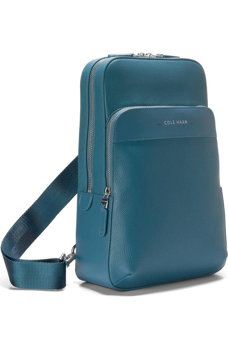 Cole Haan Triboro Leather Sling, Alternate, color, Teal