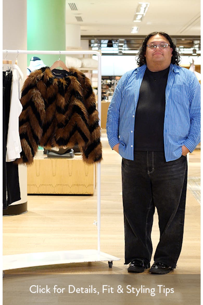 Zigzag Faux Fur Jacket video