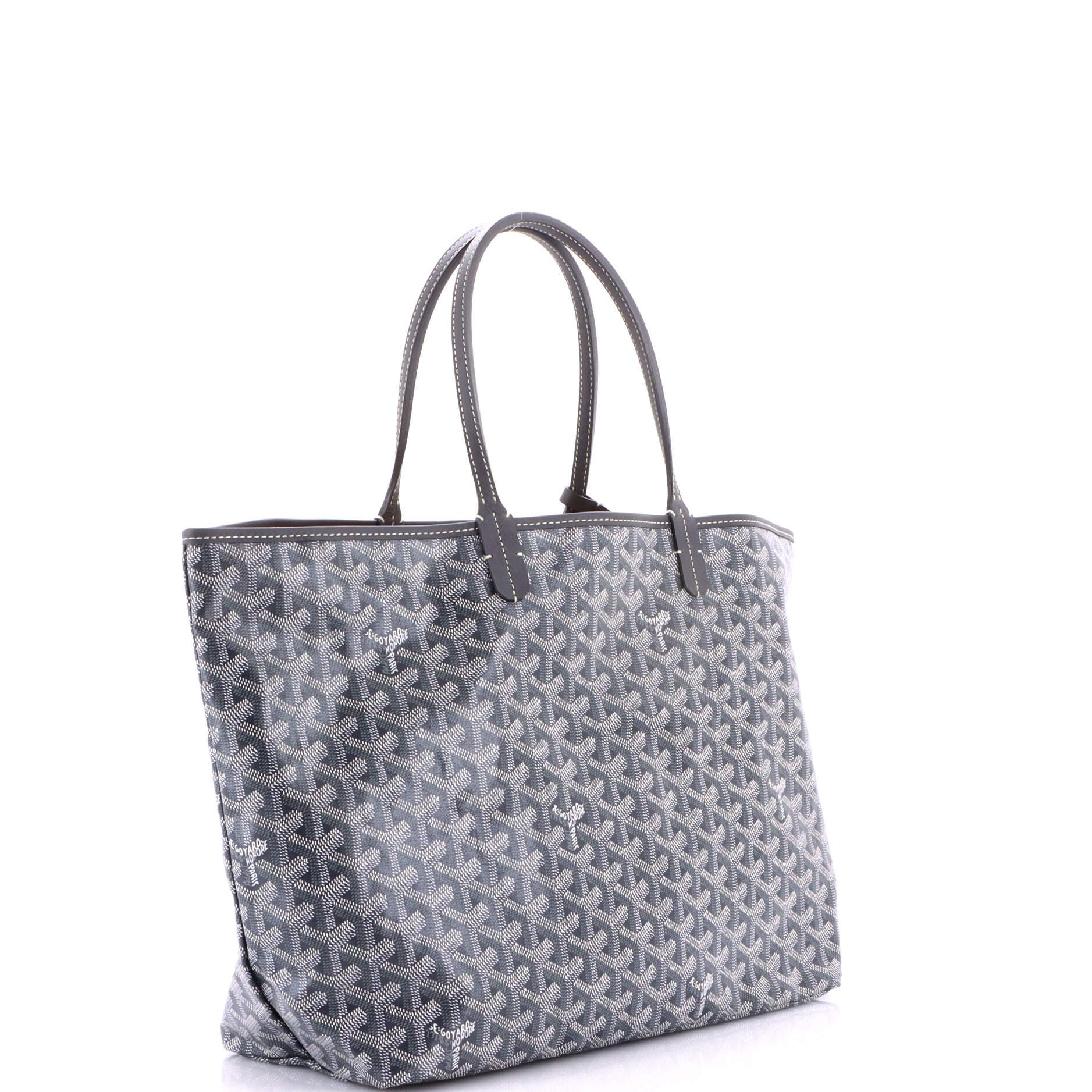 Pre-Owned Goyard Saint Louis Tote Coated Canvas PM, Alternate, color, Gray