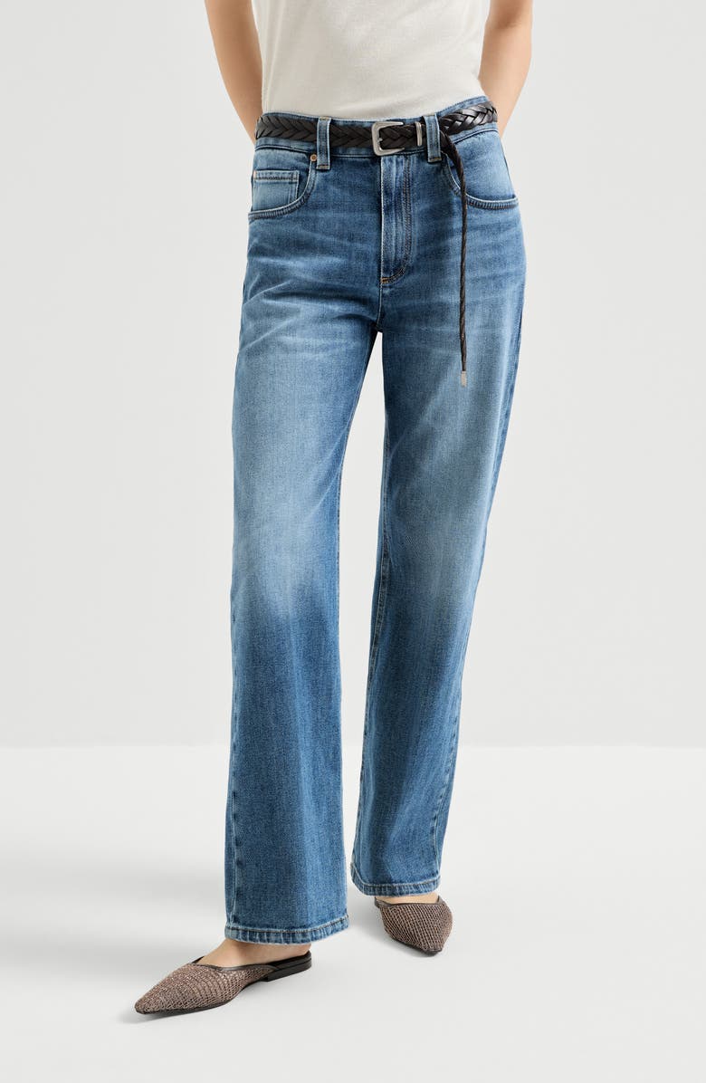 Brunello Cucinelli Contemporary Loose trousers, Alternate, color, Denim