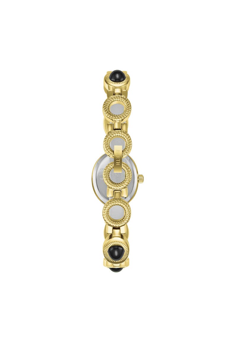Rosalie Jade Stone Bracelet Watch, Alternate, color, Black
