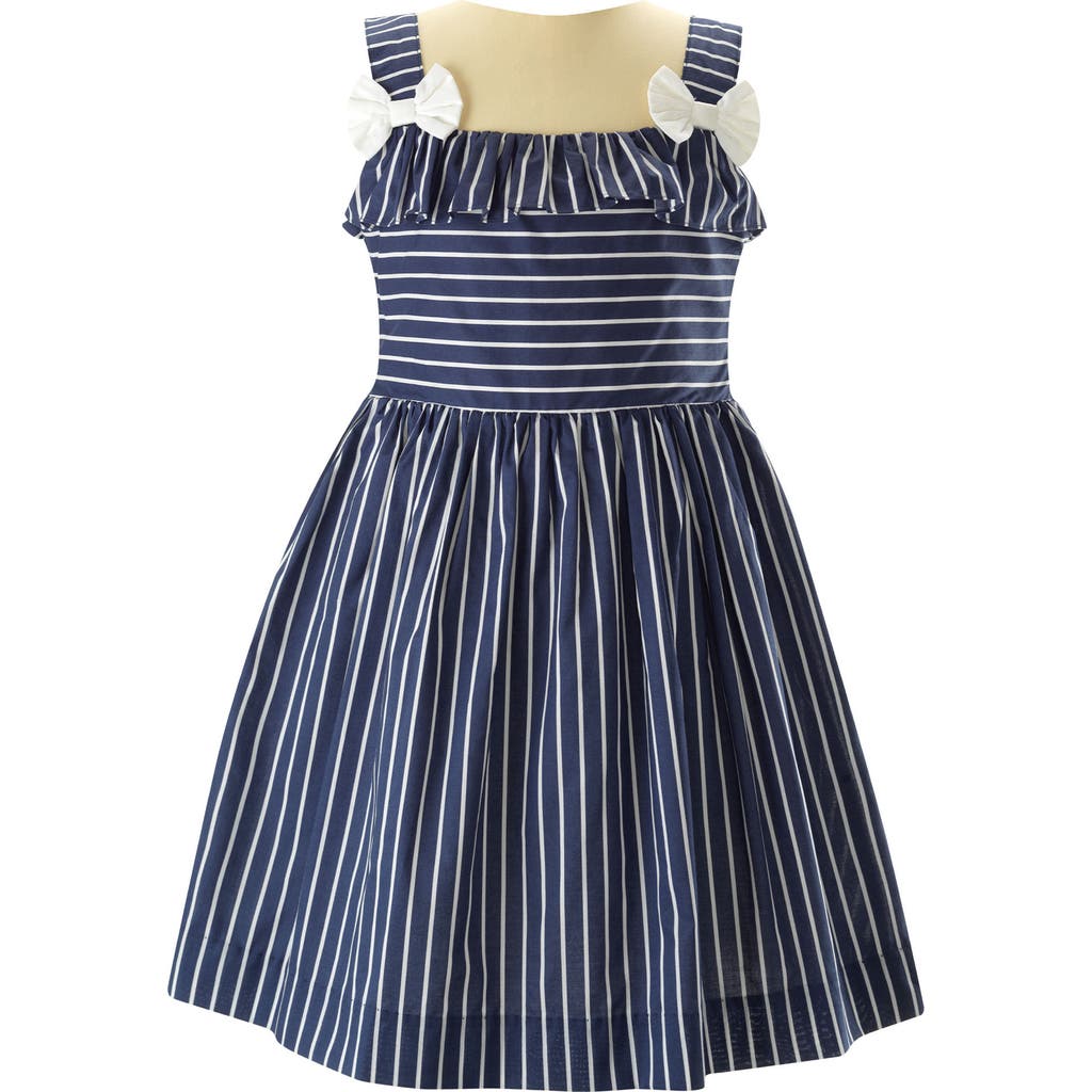 Rachel Riley Striped Sundress In Navy