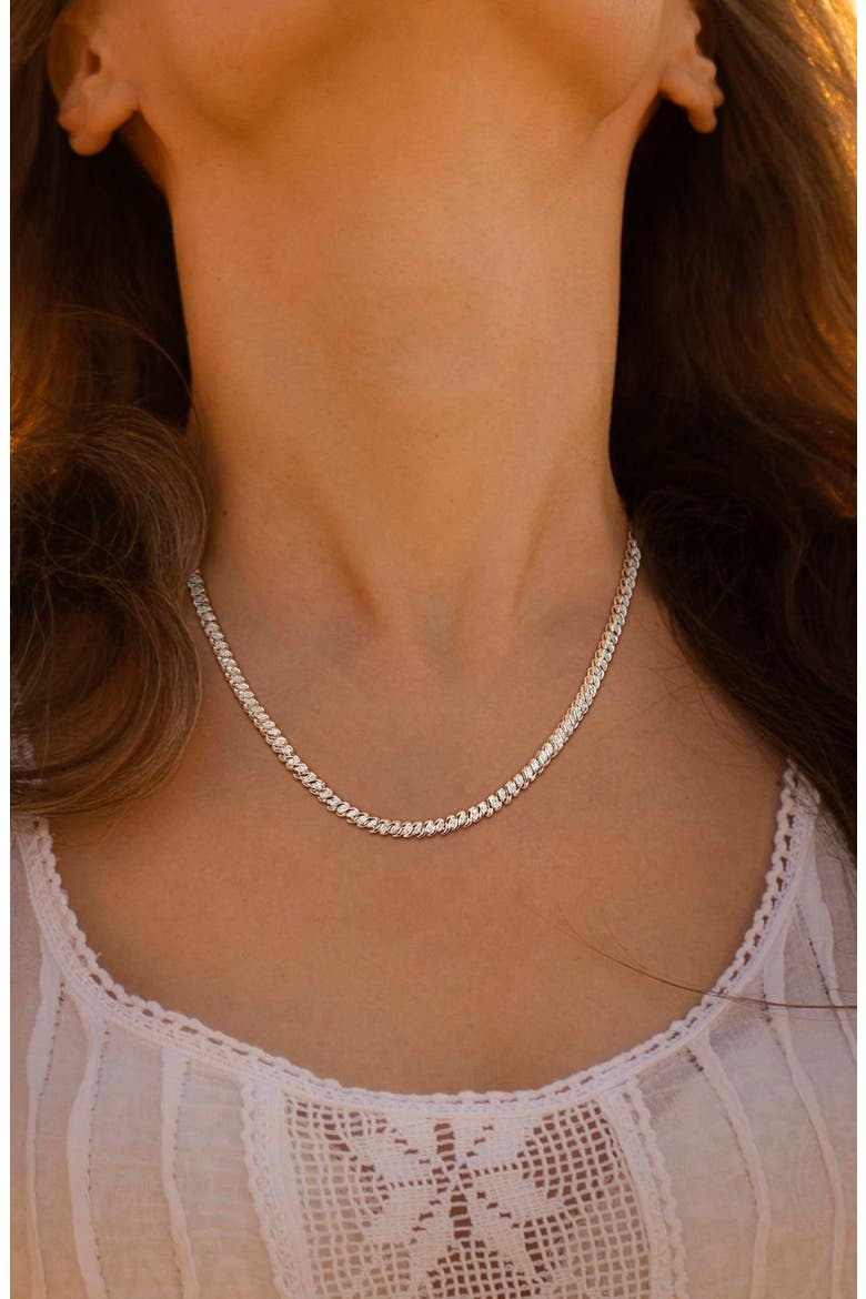 Diamond Braided Tennis Necklace - 1ct., Alternate, color, WHITE