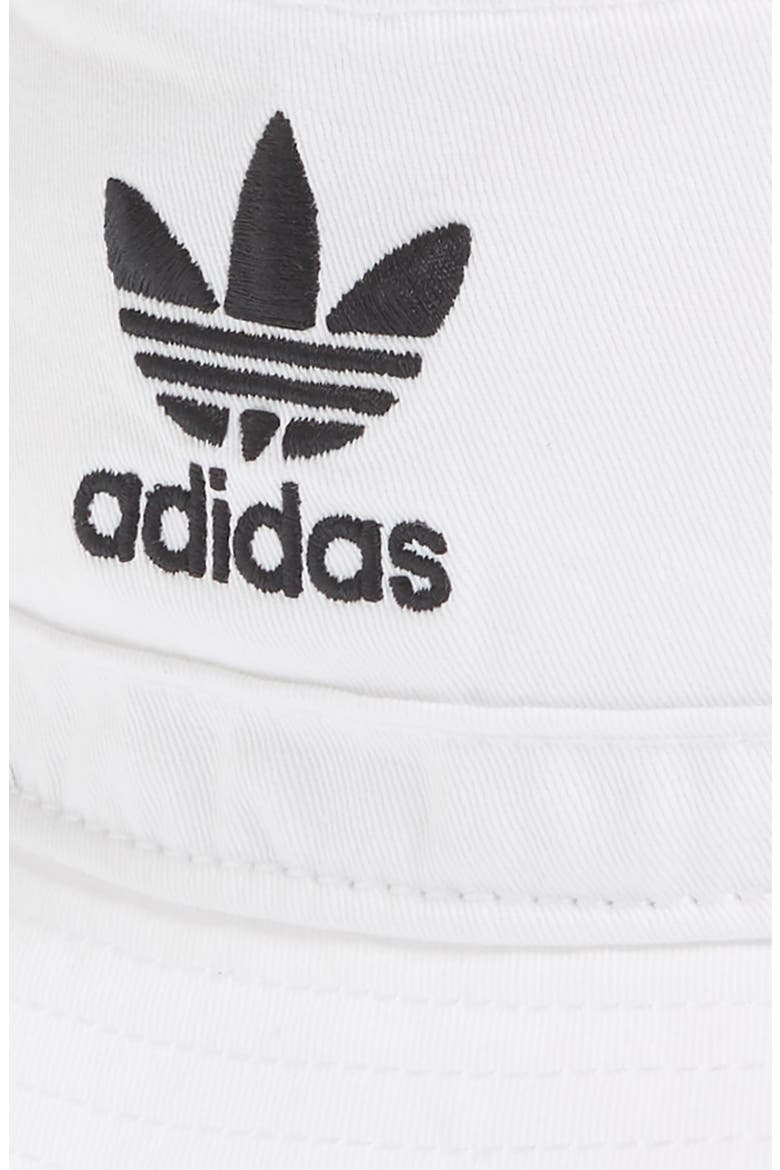 Originals Washed Bucket Hat, Alternate, color, WHITE