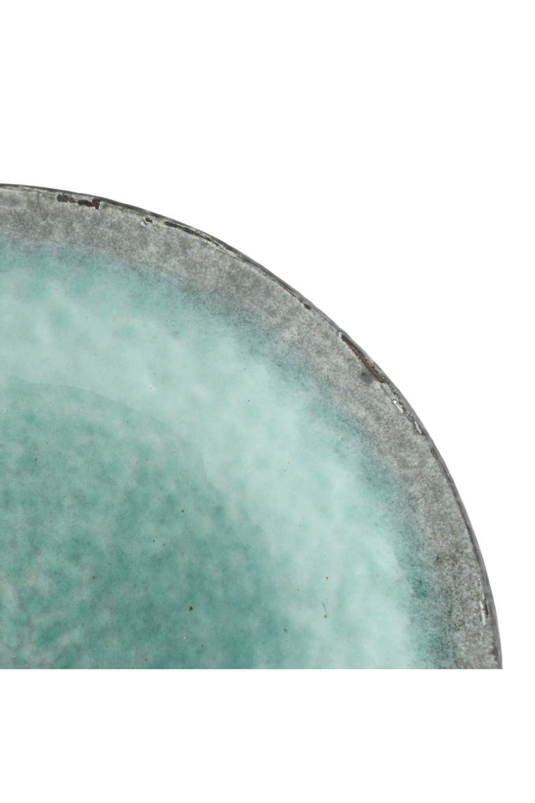 Green Lantern 16-Piece Terracotta Reactive Glaze Dinnerware Set, Alternate, color, Green