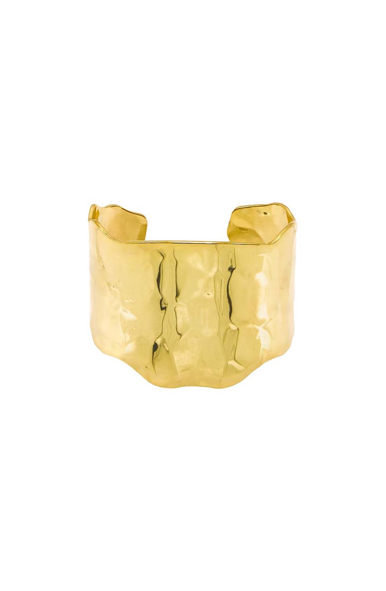 BY ADINA EDEN Solid Textured Wide Cuff Bangle Bracelet, Main, color,