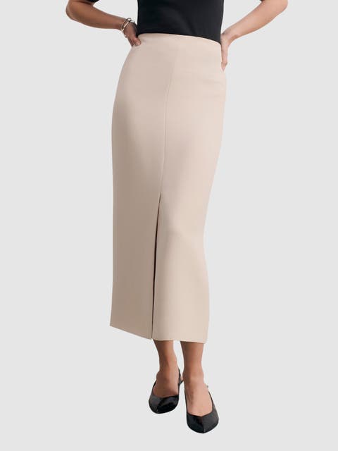 Clever Crepe Doppio Oliena Skirt