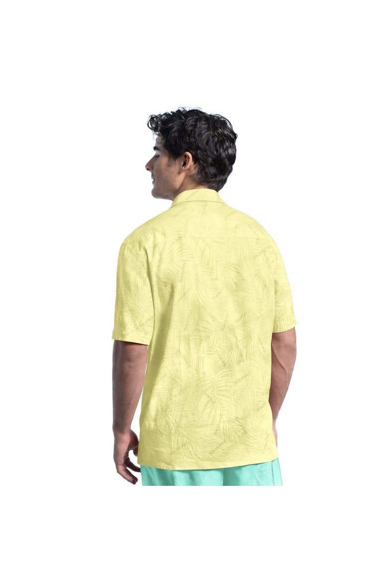 Men's Margaritaville  Yellow San Diego Padres Linen Button-Up Party Shirt, Alternate, color, Yellow