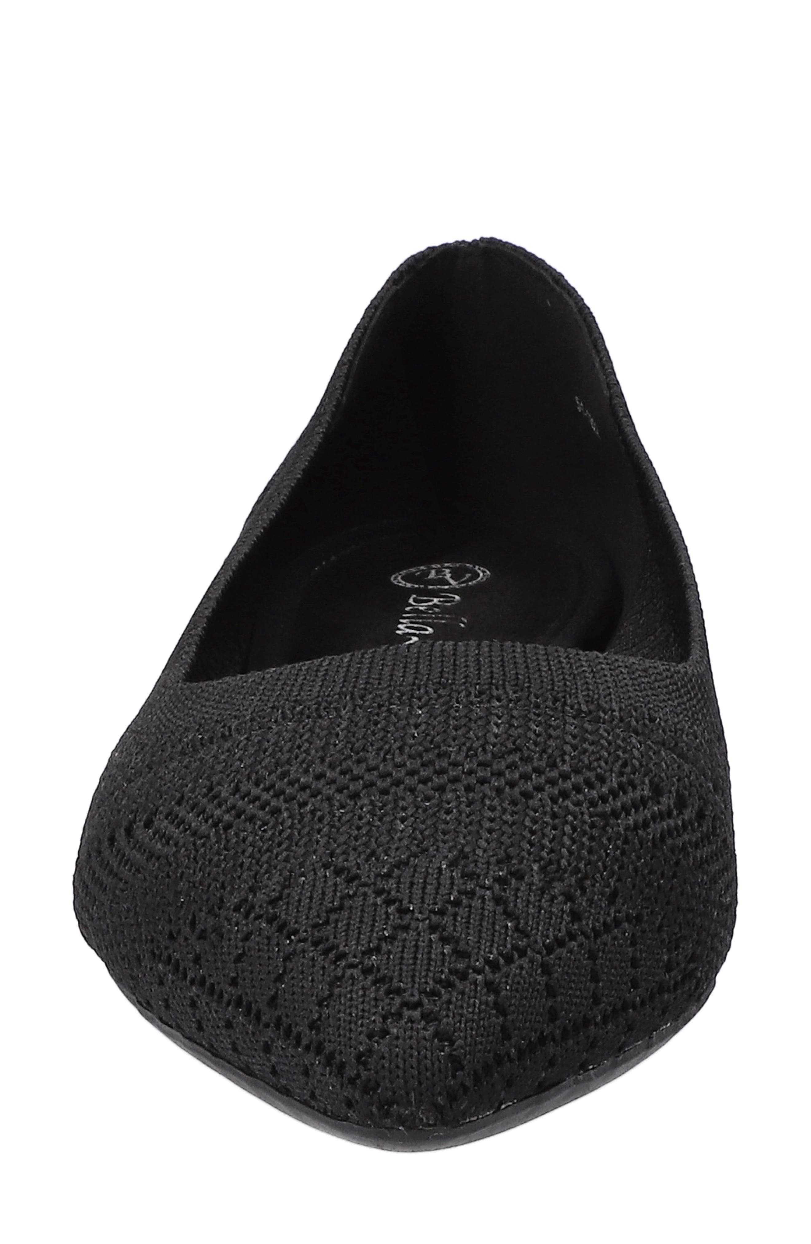 Bella Vita Mireya Knit Flat, Alternate, color, Black