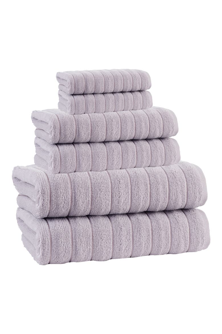 Vague 3-Piece Bath Towel Set, Main, color, GREY