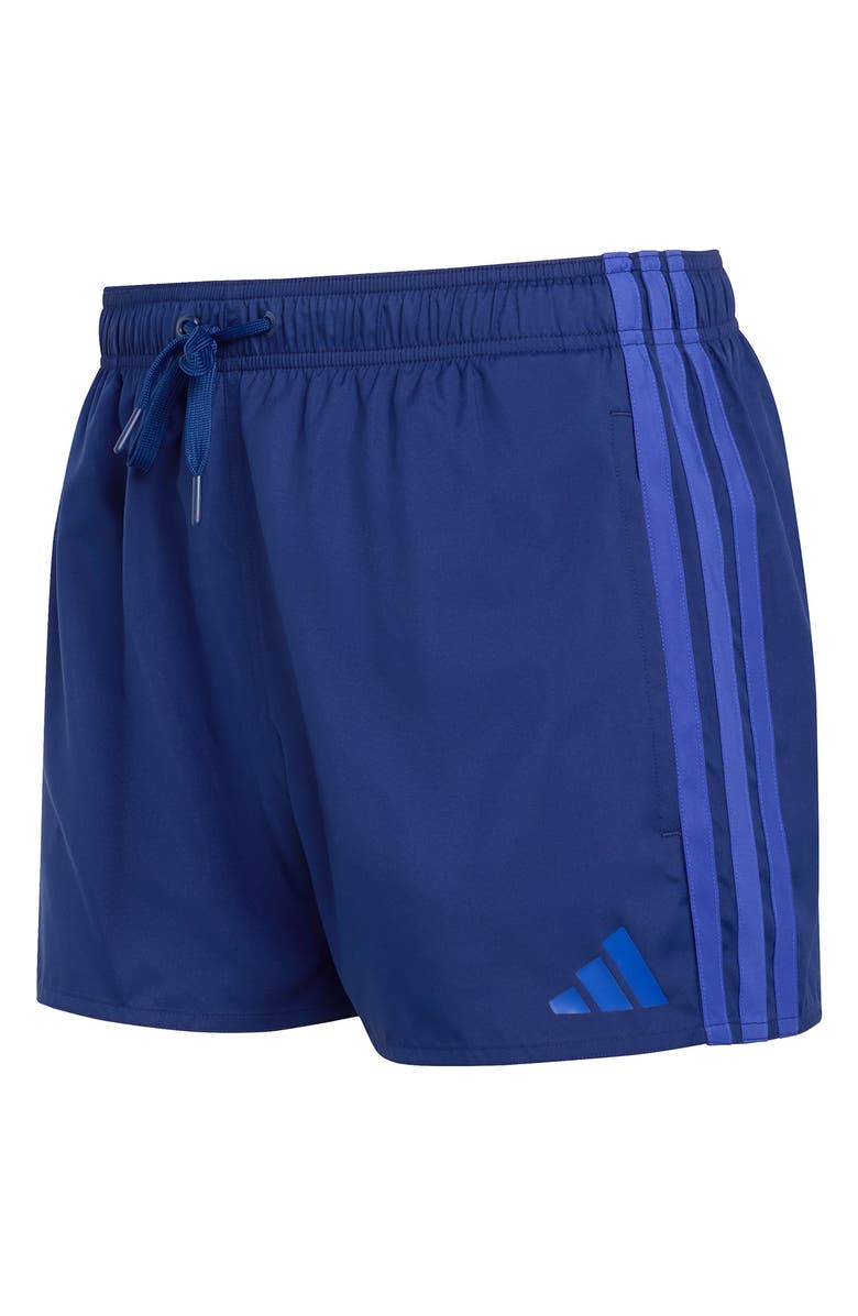 adidas 3-Stripes Swim Trunks, Alternate, color, Dark Blue/ Semi Lucid Blue