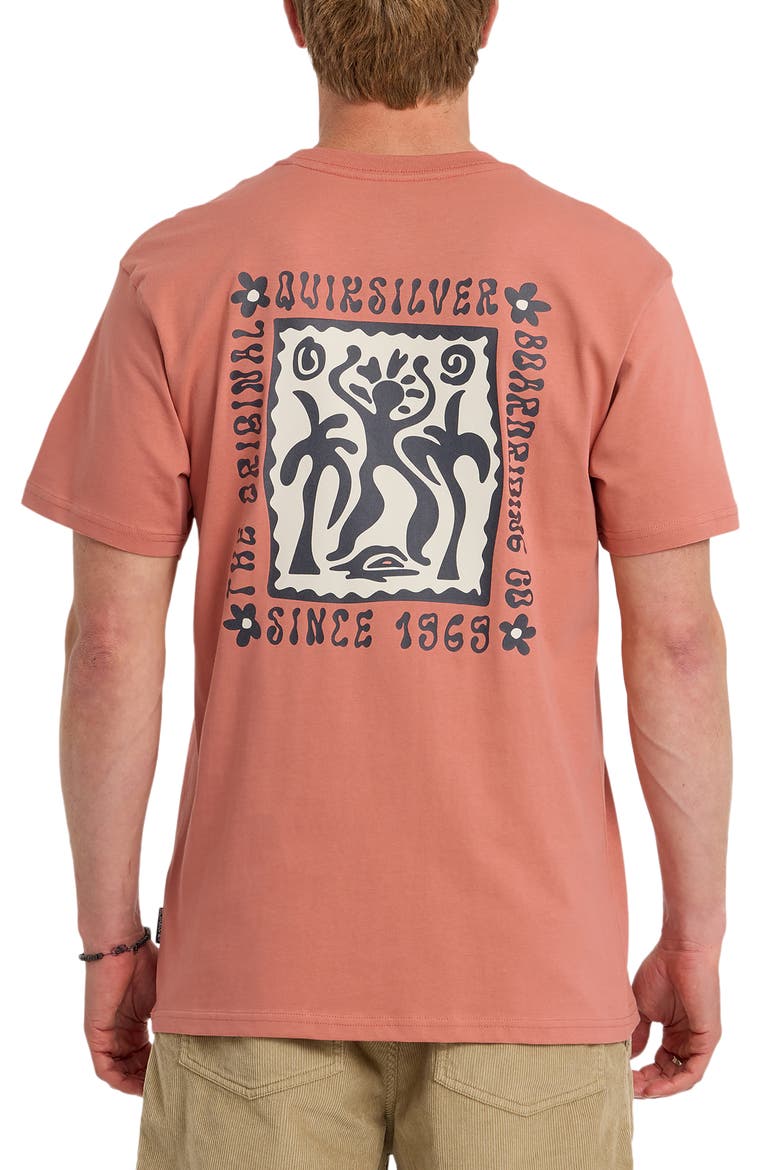 Serenity Splash Cotton Graphic T-Shirt, Alternate, color, DESERT SAND