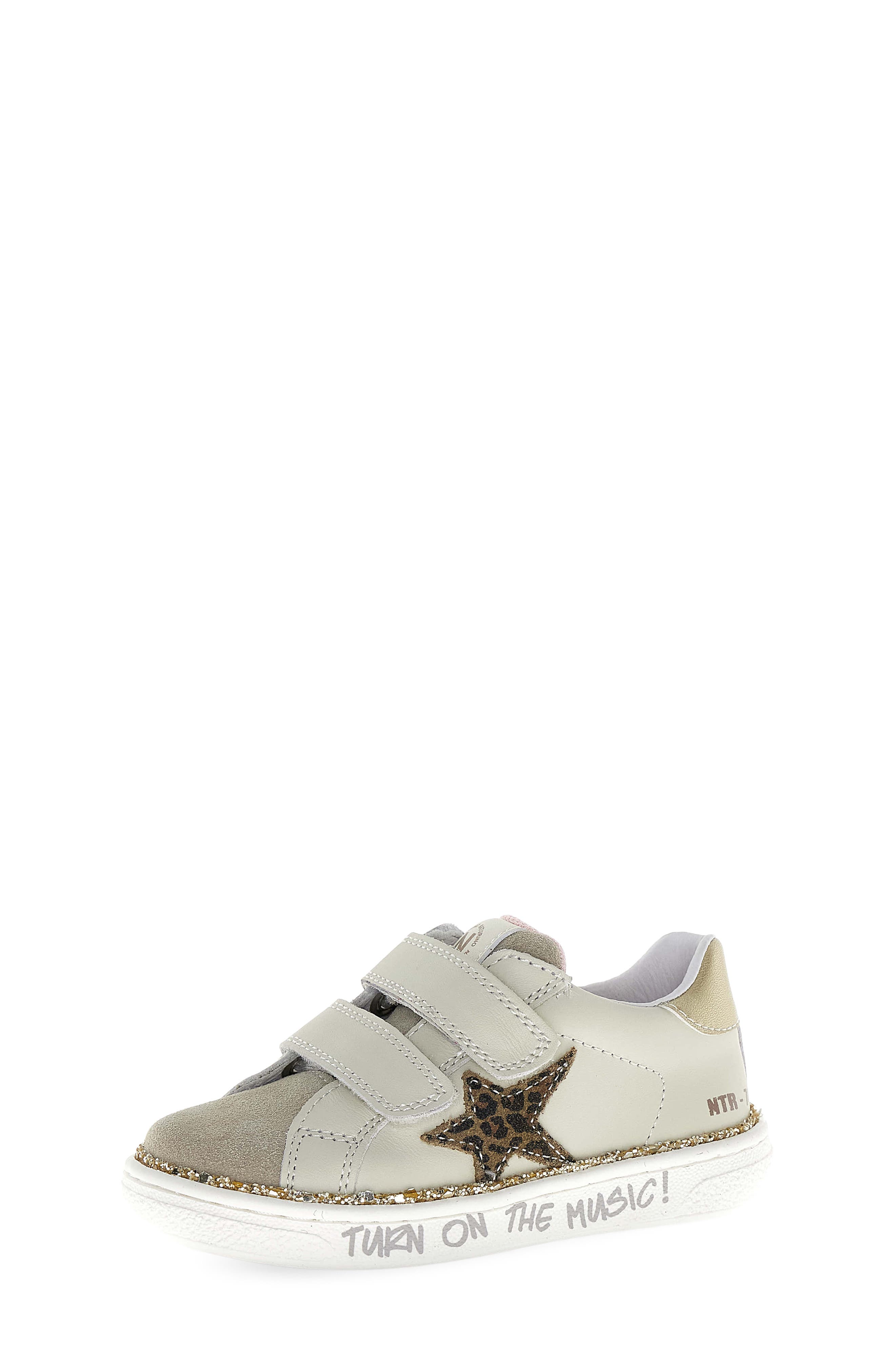 Naturino Pinn Sneaker, Main, color, Beige Milk Platinum