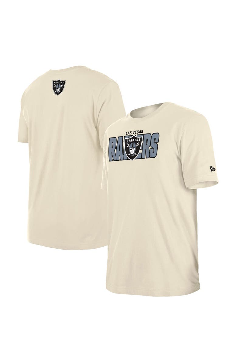 New Era Men's New Era  Cream Las Vegas Raiders 2023 NFL Draft T-Shirt, Main, color, 