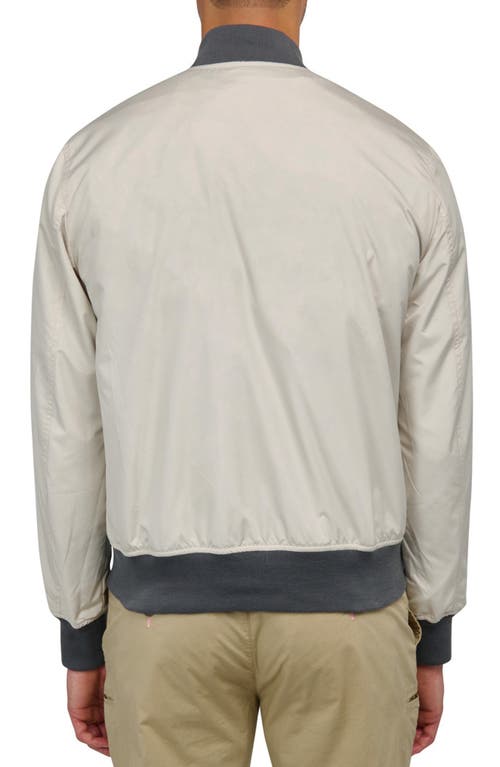 Brooklyn Brigade Floral Reversible Bomber In Beige