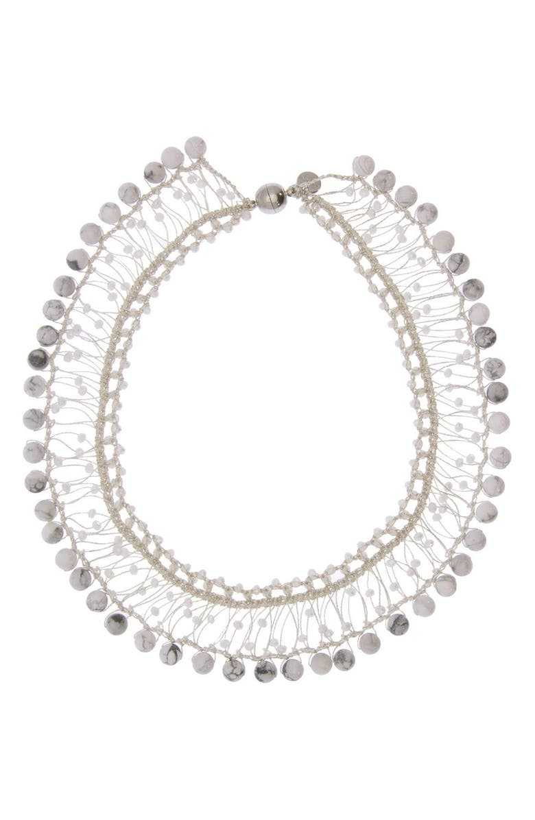 SAACHI Madame Beaded Collar Necklace, Main, color,