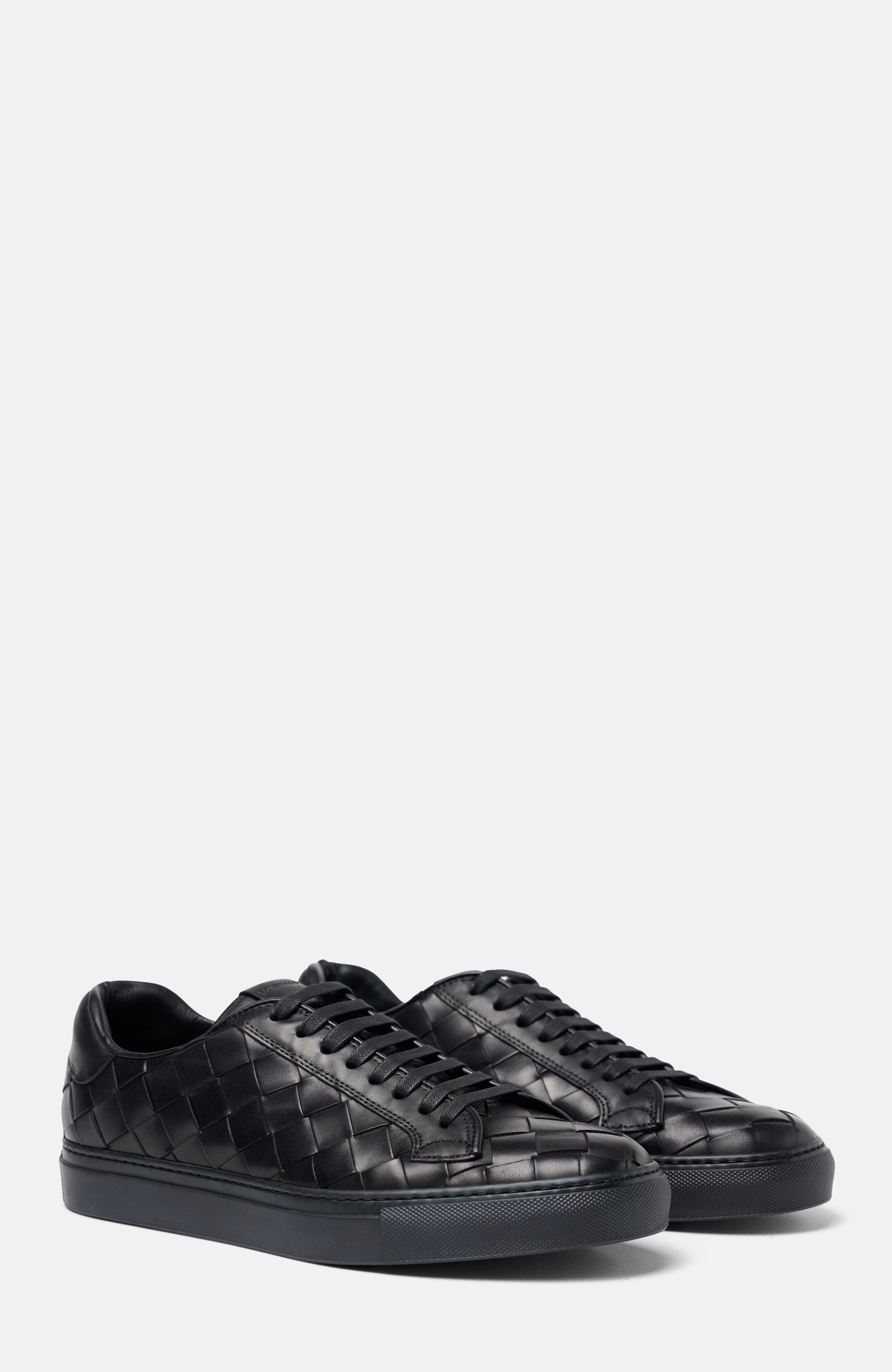Black Woven - Calf