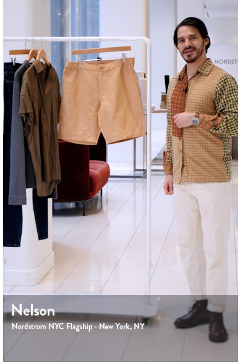 Tulum Flat Front Linen & Cotton Shorts video