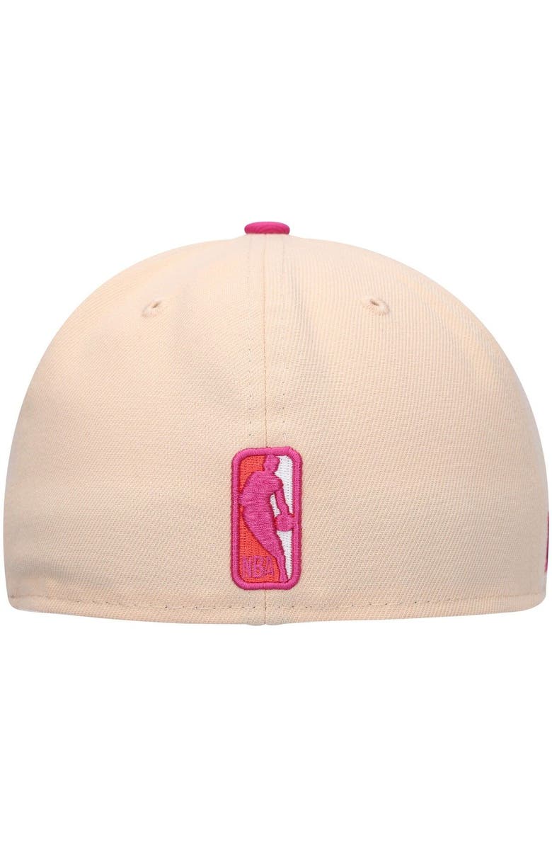 New Era Men's New Era Orange/Pink Philadelphia 76ers Passion Mango 59FIFTY Fitted Hat, Alternate, color, 