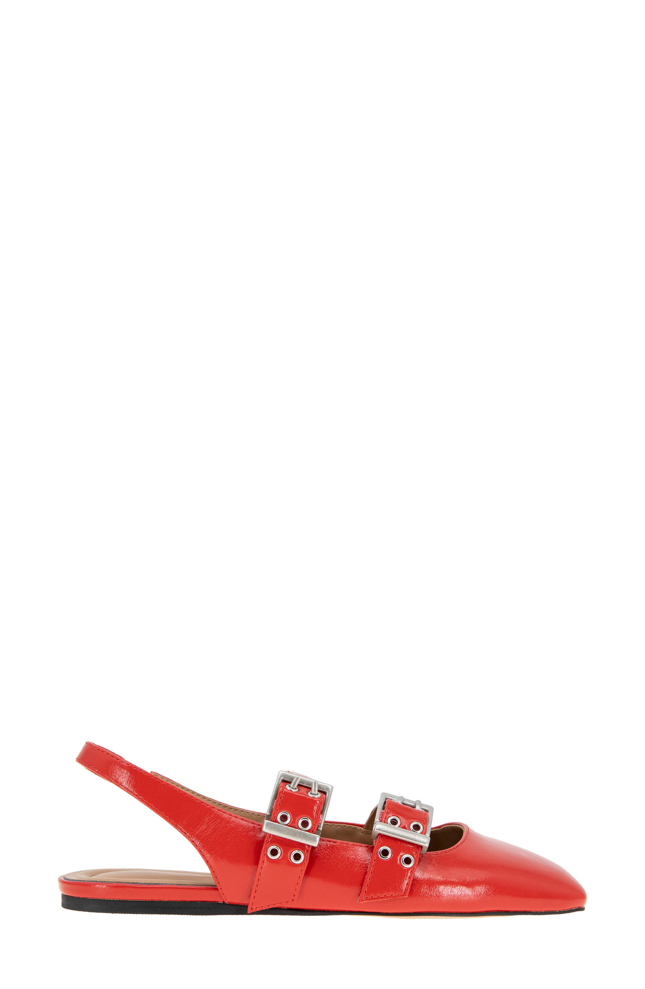 Hendo Slingback Flat, Alternate, color, TOMATO