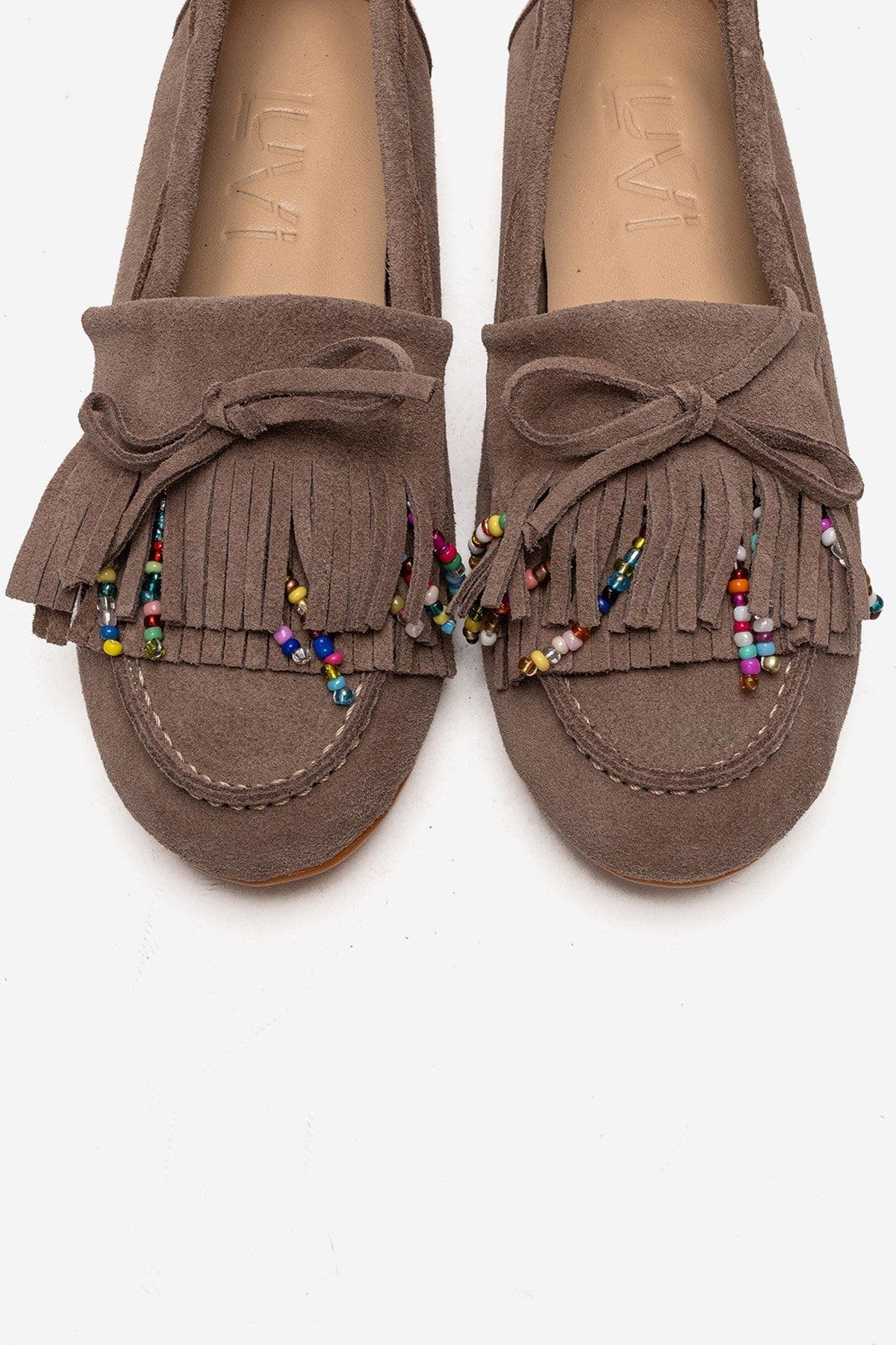 Evelyn Leather Loafer, Alternate, color, Mink Suede
